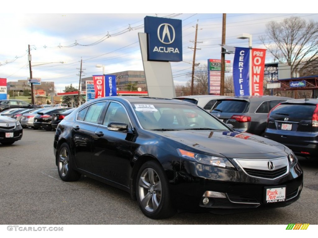 2012 TL 3.7 SH-AWD Technology - Crystal Black Pearl / Ebony photo #1