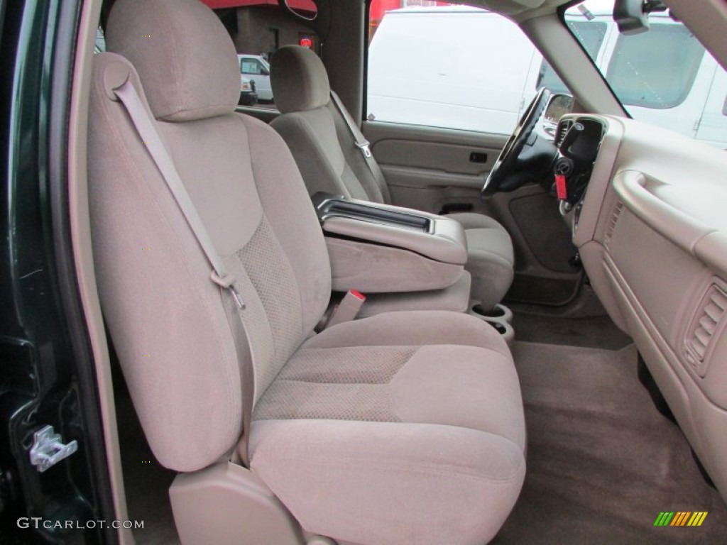 2005 Silverado 1500 LS Crew Cab - Dark Green Metallic / Tan photo #16