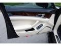 Black/Cream 2012 Porsche Panamera Turbo S Door Panel