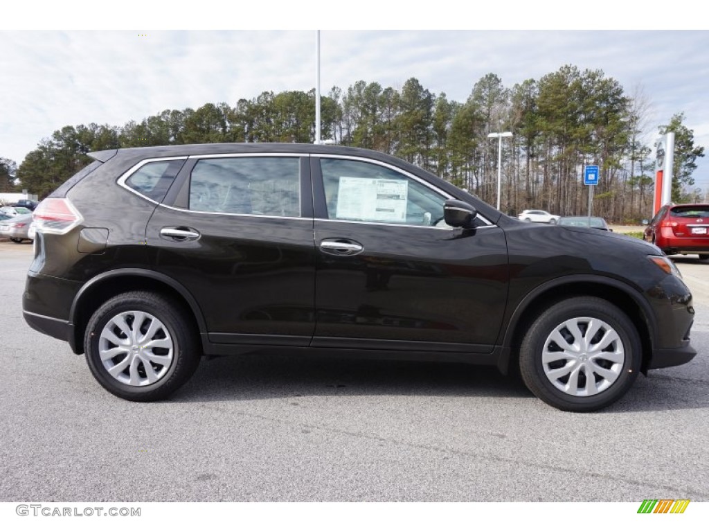 Midnight Jade 2015 Nissan Rogue S Exterior Photo #100037996
