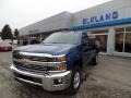 2015 Deep Ocean Blue Metallic Chevrolet Silverado 2500HD LT Regular Cab 4x4  photo #2