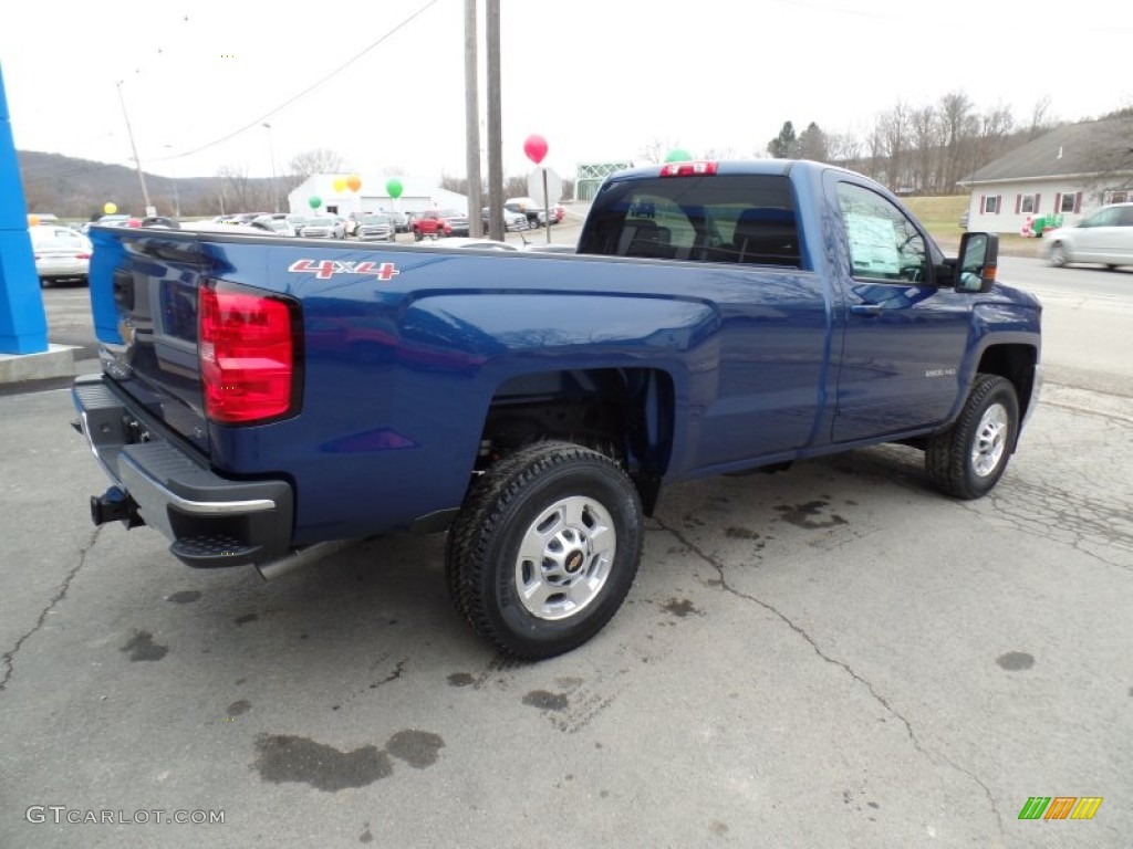 Deep Ocean Blue Metallic 2015 Chevrolet Silverado 2500HD LT Regular Cab 4x4 Exterior Photo #100038875