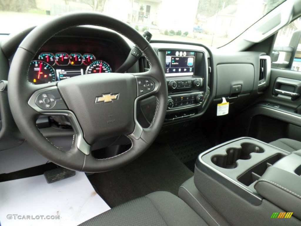 Jet Black Interior 2015 Chevrolet Silverado 2500HD LT Regular Cab 4x4 Photo #100039250