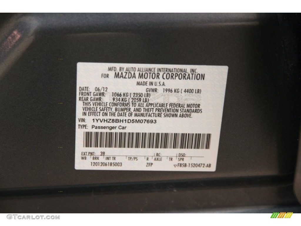 2013 MAZDA6 i Sport Sedan - Steel Blue / Black photo #18
