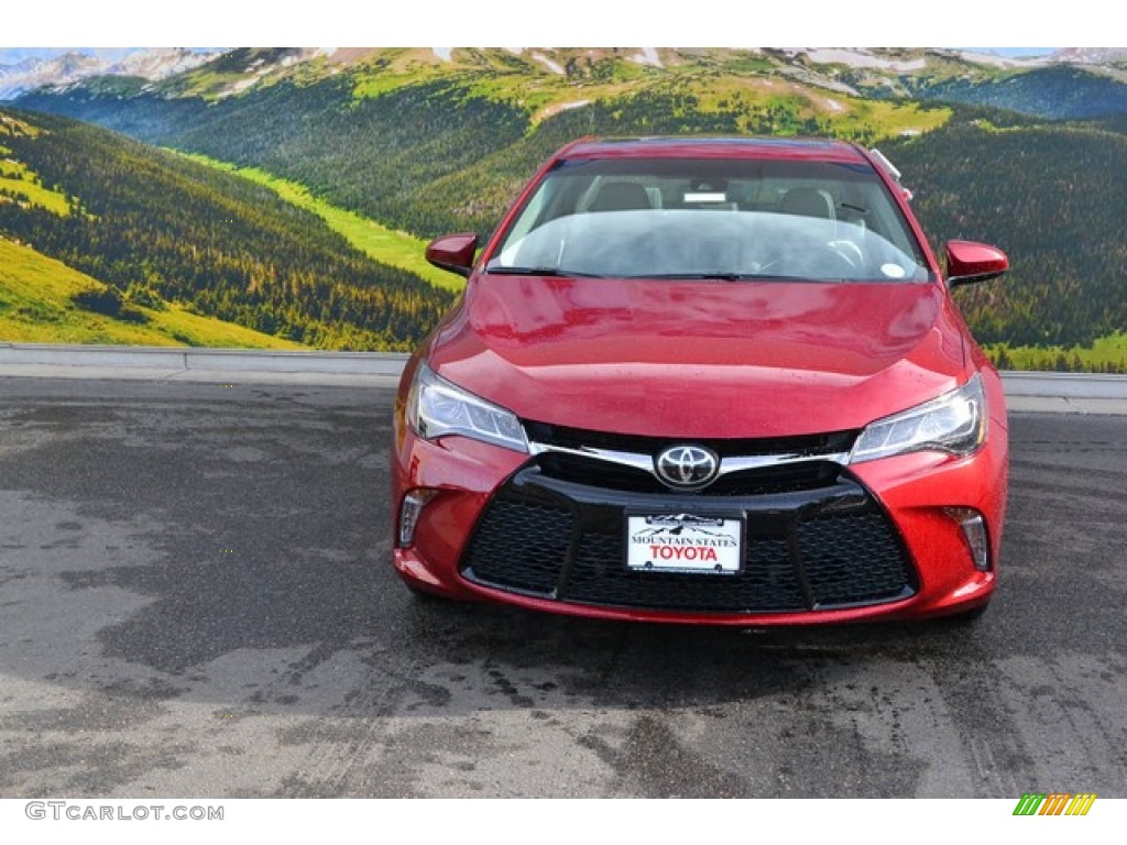 2015 Camry XSE V6 - Ruby Flare Pearl / Ash photo #2