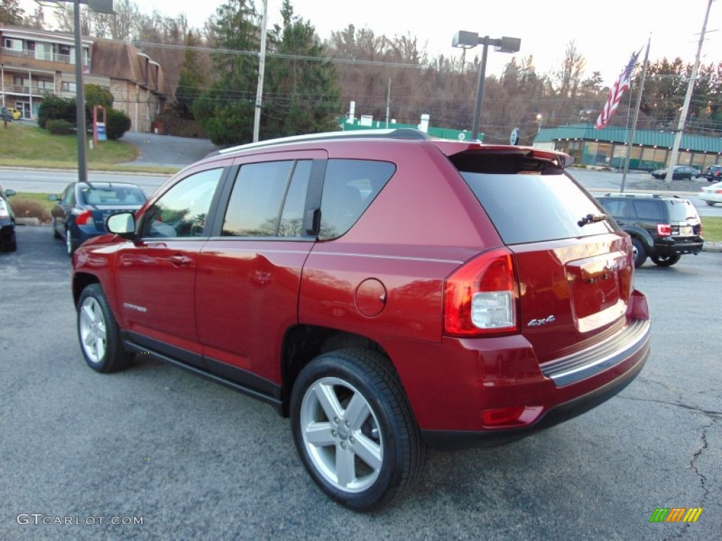2011 Compass 2.4 Limited 4x4 - Deep Cherry Red Crystal Pearl / Dark Slate Gray/Light Pebble Beige photo #5