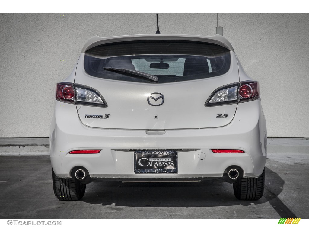 2011 MAZDA3 s Sport 5 Door - Crystal White Pearl Mica / Black photo #3