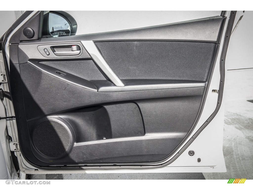 2011 Mazda MAZDA3 s Sport 5 Door Black Door Panel Photo #100045394
