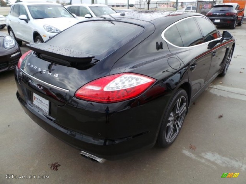 2013 Panamera S - Black / Black photo #7