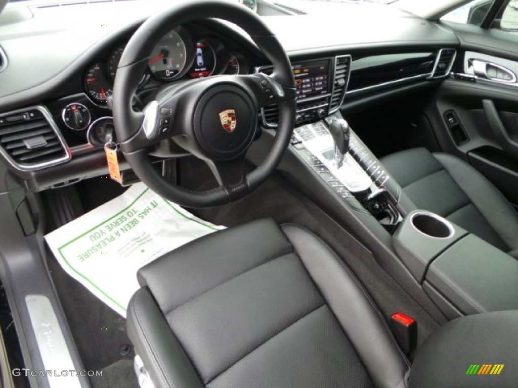2013 Panamera S - Black / Black photo #16