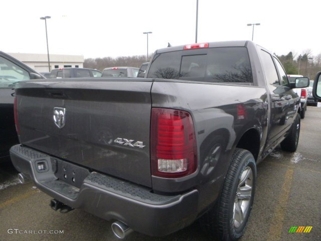 2015 1500 Sport Crew Cab 4x4 - Granite Crystal Metallic / Black photo #6