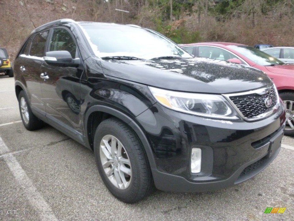 2014 Sorento LX - Ebony Black / Black photo #1