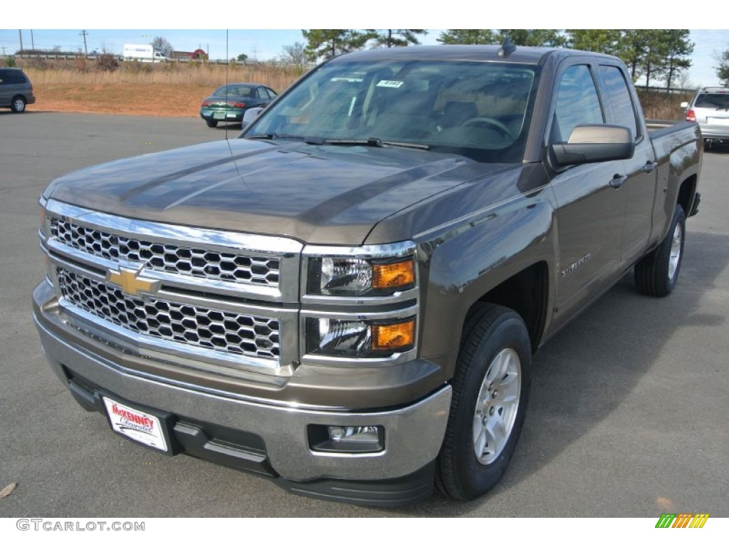 2015 Silverado 1500 LT Double Cab - Brownstone Metallic / Cocoa/Dune photo #2