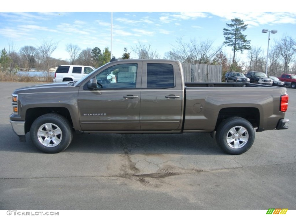 2015 Silverado 1500 LT Double Cab - Brownstone Metallic / Cocoa/Dune photo #3