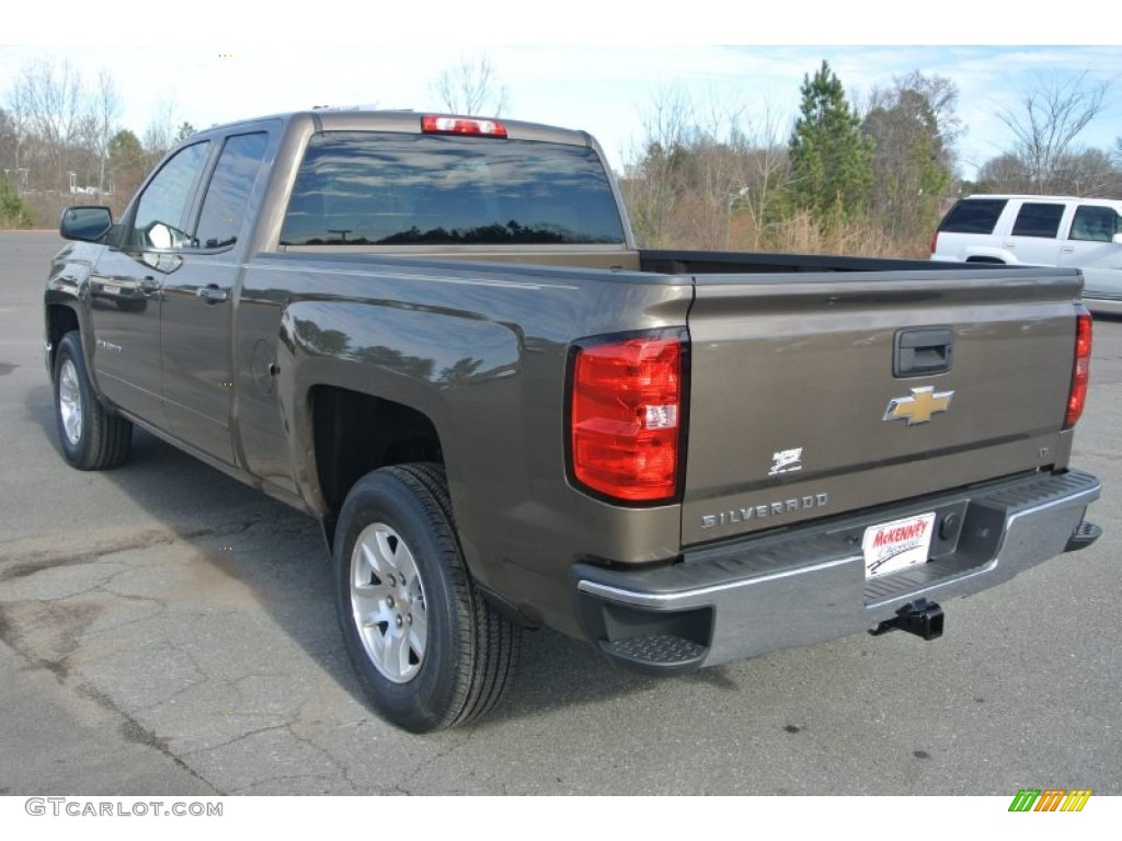 2015 Silverado 1500 LT Double Cab - Brownstone Metallic / Cocoa/Dune photo #4