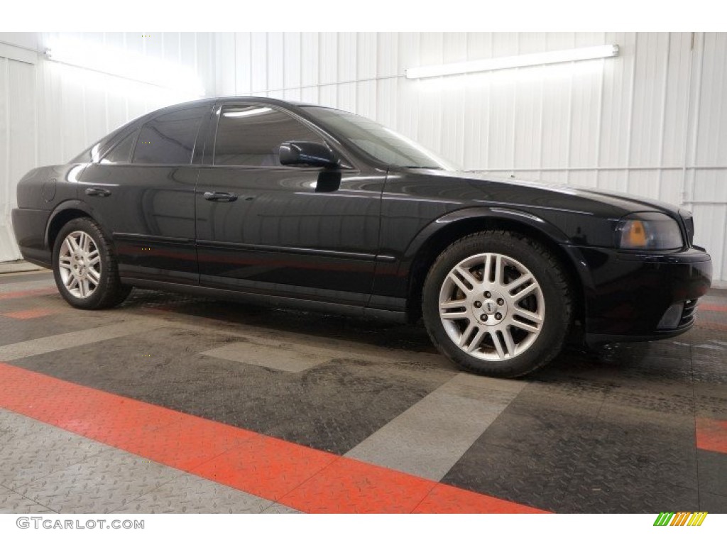 2003 LS V8 - Black / Dark Ash/Medium Ash photo #6