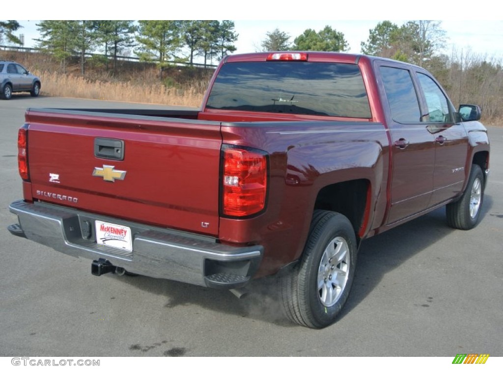 2015 Silverado 1500 LT Crew Cab - Deep Ruby Metallic / Jet Black photo #5