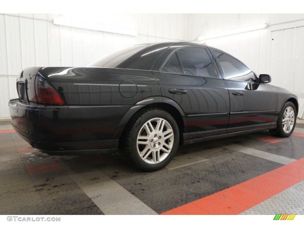 2003 LS V8 - Black / Dark Ash/Medium Ash photo #7