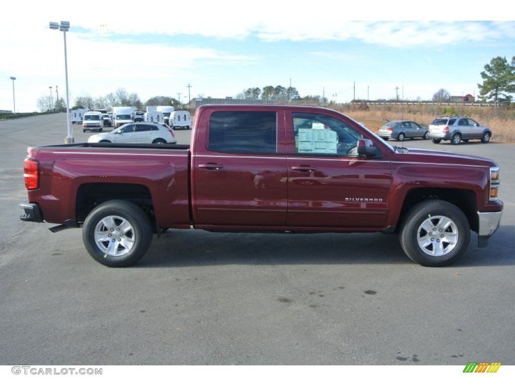 2015 Silverado 1500 LT Crew Cab - Deep Ruby Metallic / Jet Black photo #6