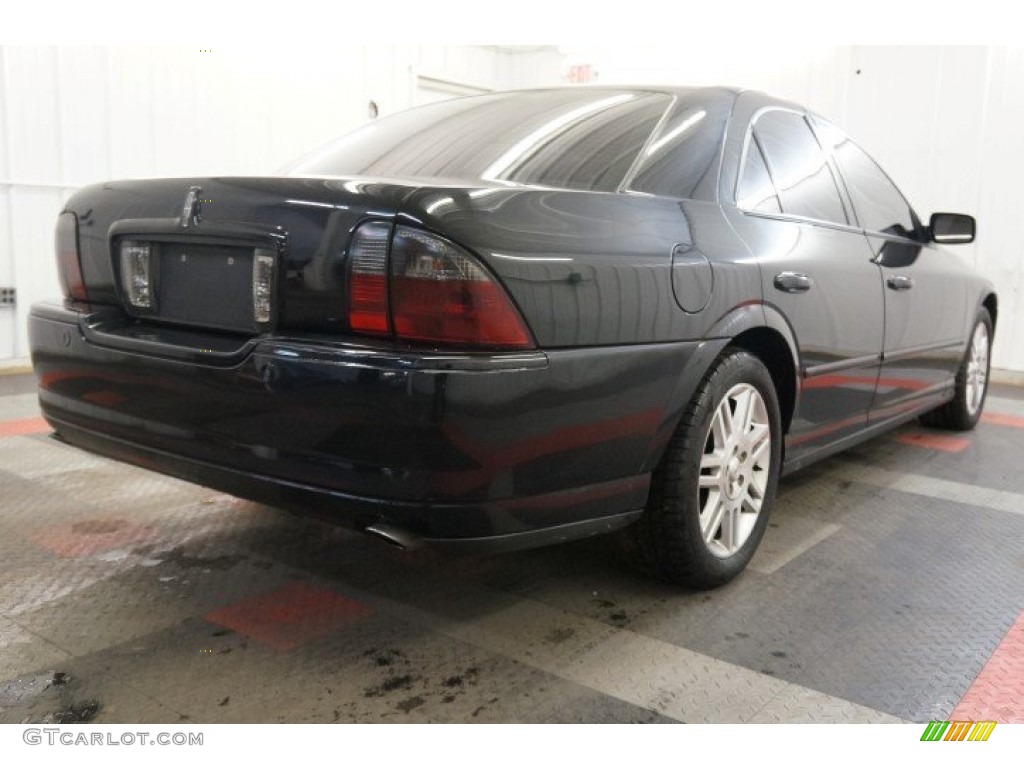 2003 LS V8 - Black / Dark Ash/Medium Ash photo #8