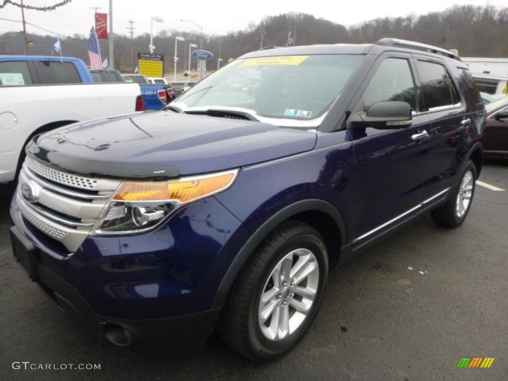 2011 Explorer XLT 4WD - Kona Blue Metallic / Medium Light Stone photo #9