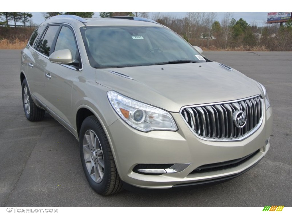 2015 Enclave Leather - Champagne Silver Metallic / Ebony/Ebony photo #1