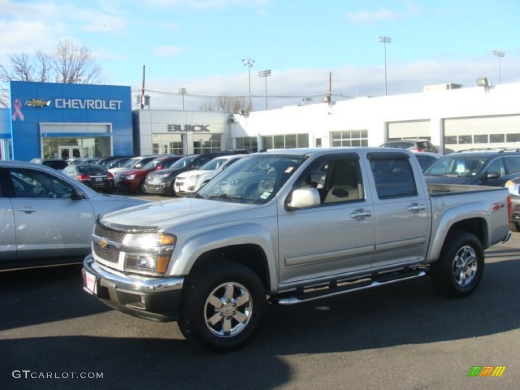 Sheer Silver Metallic 2012 Chevrolet Colorado LT Crew Cab 4x4 Exterior Photo #100058381