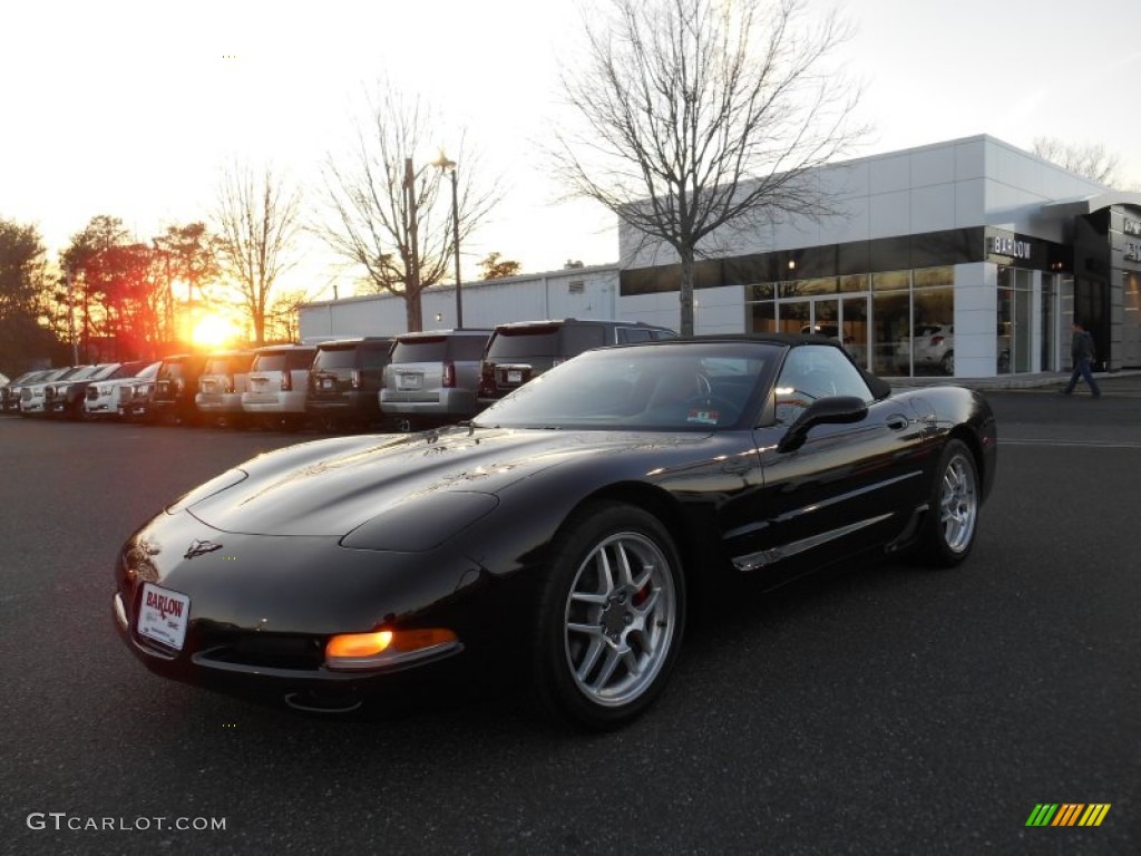 2000 Corvette Convertible - Black / Black photo #3