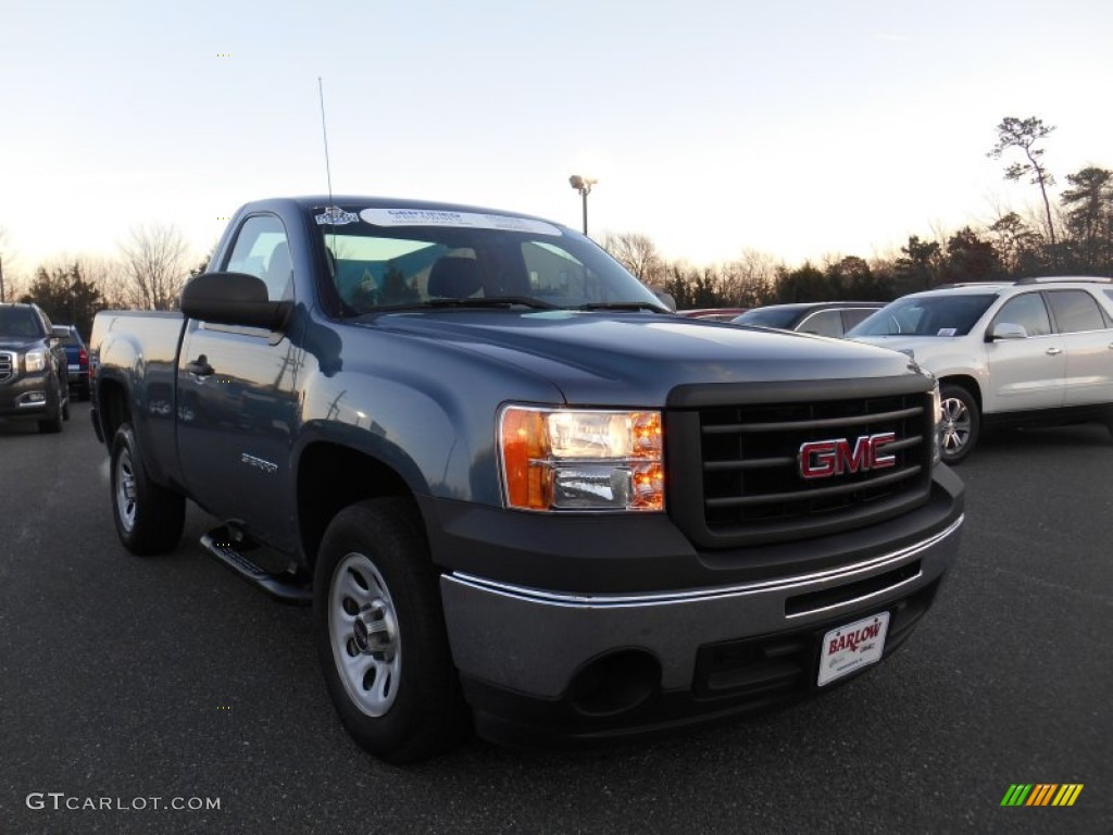 2012 Sierra 1500 Regular Cab - Stealth Gray Metallic / Dark Titanium photo #1