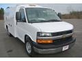 Summit White 2015 Chevrolet Express Cutaway 3500 Utility Van