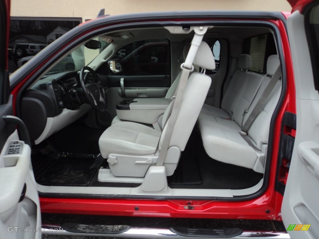 Light Titanium/Ebony Black Interior 2007 Chevrolet Silverado 1500 LT Extended Cab 4x4 Photo #100063826