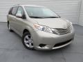 2015 Creme Brulee Mica Toyota Sienna LE  photo #1