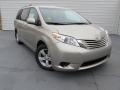 2015 Creme Brulee Mica Toyota Sienna LE  photo #2