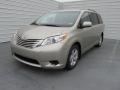 2015 Creme Brulee Mica Toyota Sienna LE  photo #7