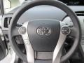 Dark Gray 2015 Toyota Prius Two Hybrid Steering Wheel