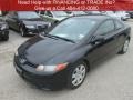 Nighthawk Black Pearl - Civic LX Coupe Photo No. 8