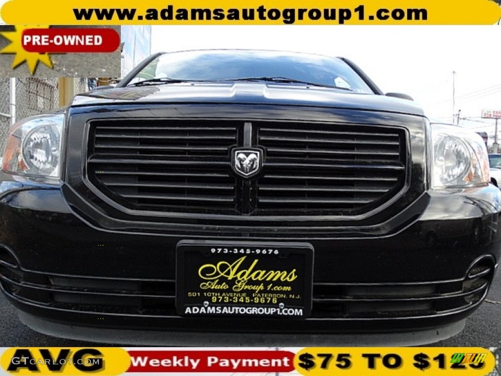2007 Caliber SE - Black / Pastel Slate Gray photo #2