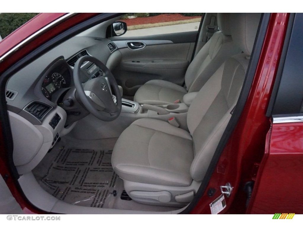 2014 Sentra S - Red Brick / Charcoal photo #9