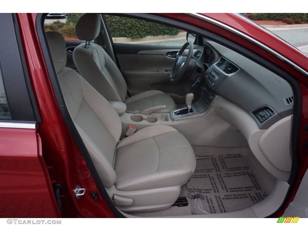 2014 Sentra S - Red Brick / Charcoal photo #21