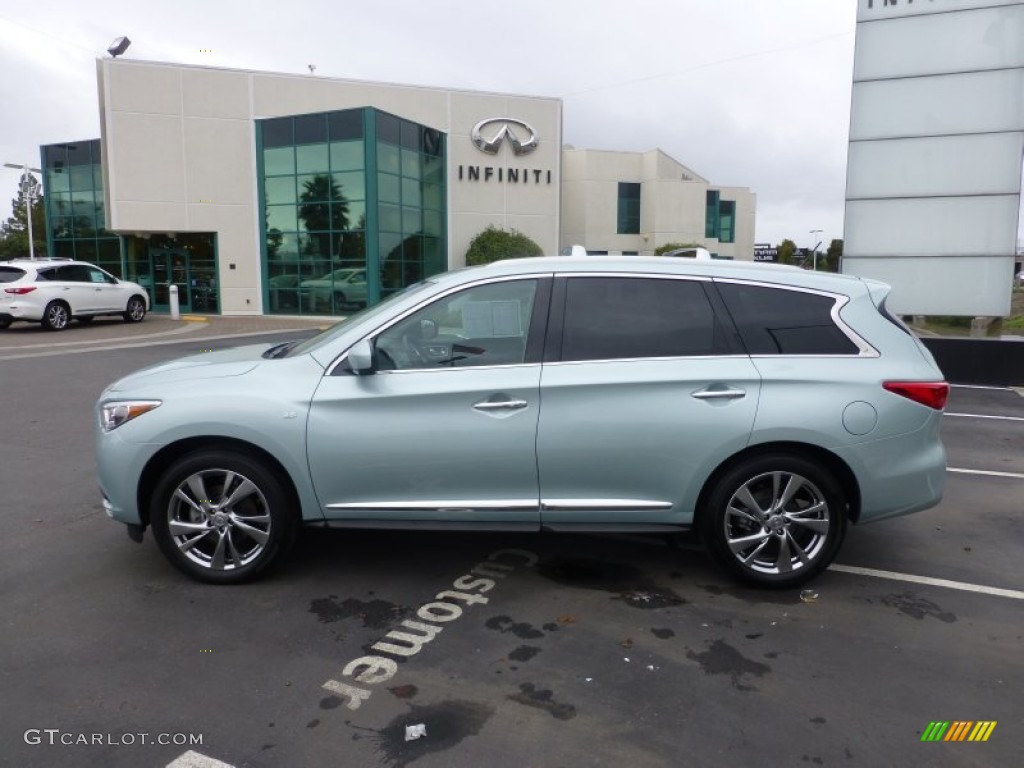 Glacial Silver 2014 Infiniti QX60 3.5 AWD Exterior Photo #100078960