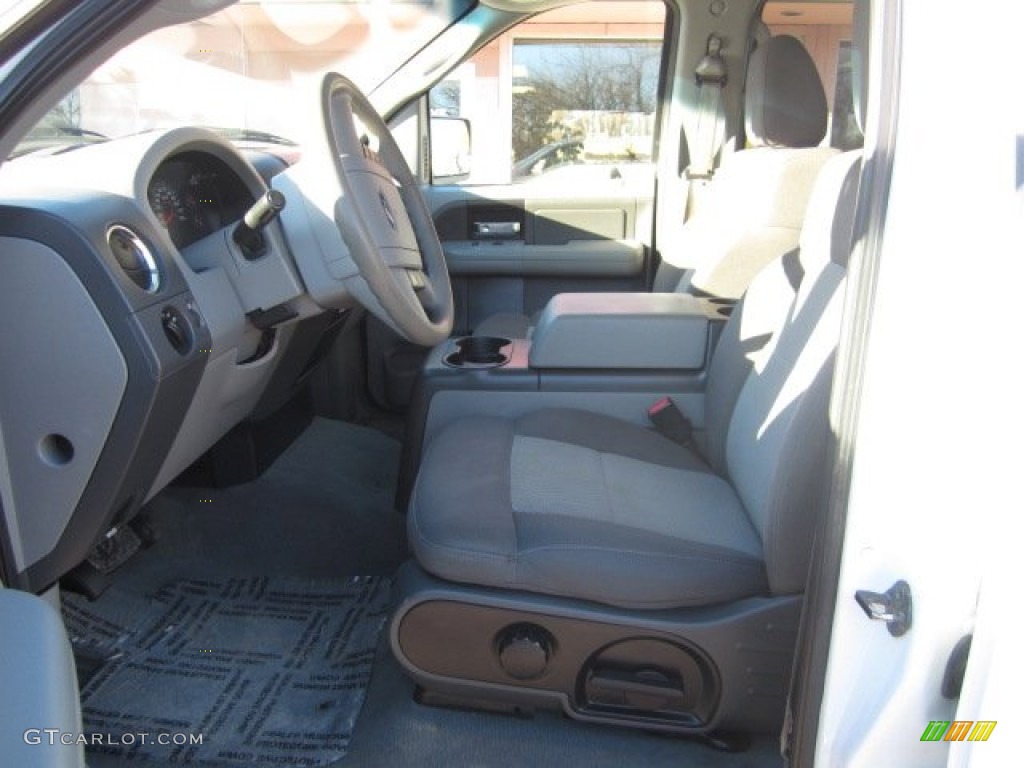 2006 F150 XLT SuperCrew 4x4 - Oxford White / Medium/Dark Flint photo #6