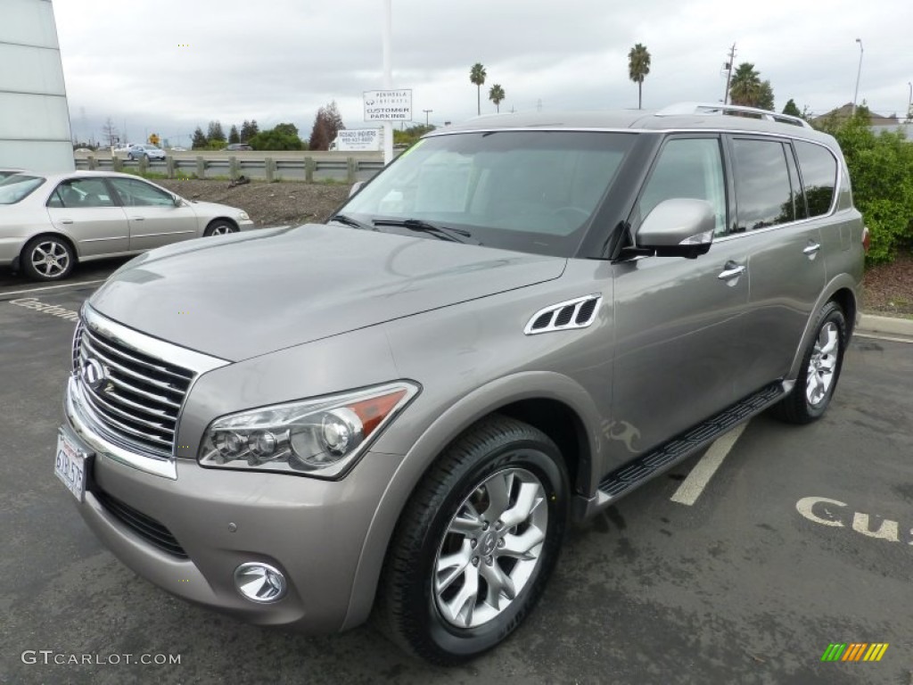 2011 QX 56 4WD - Platinum Graphite / Graphite photo #12