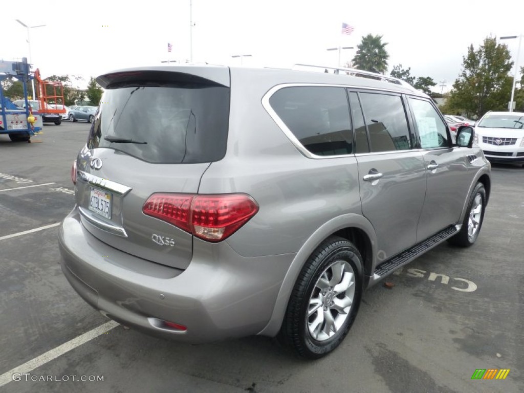 2011 QX 56 4WD - Platinum Graphite / Graphite photo #14