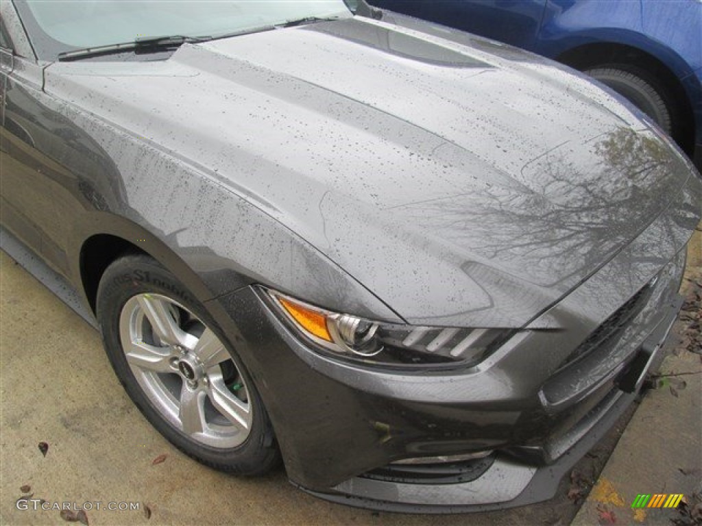 2015 Mustang V6 Coupe - Magnetic Metallic / Ebony photo #2