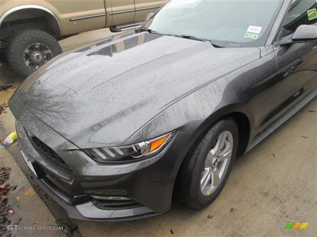 2015 Mustang V6 Coupe - Magnetic Metallic / Ebony photo #4