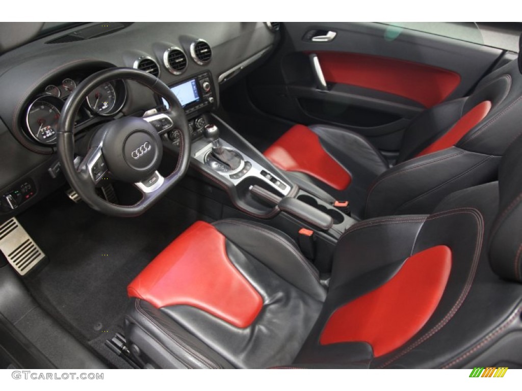 Magma Red Interior 2009 Audi TT 2.0T quattro Roadster Photo #100084283