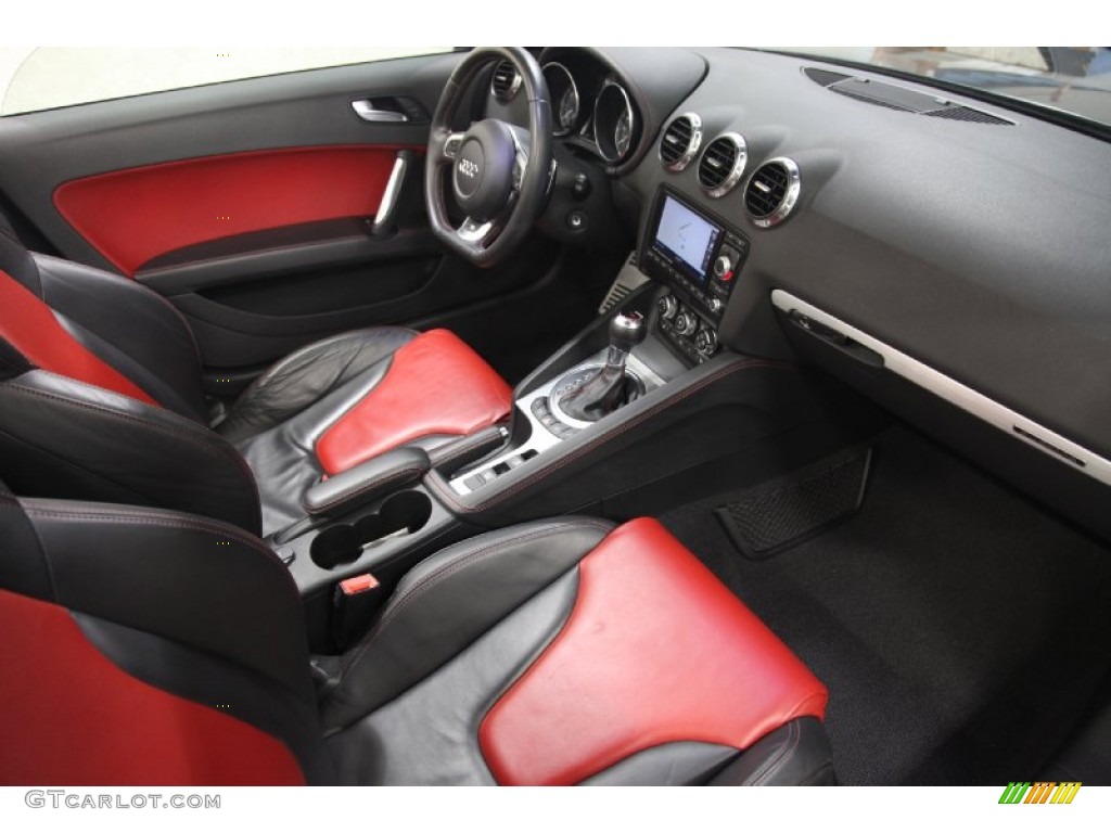 2009 Audi TT 2.0T quattro Roadster Magma Red Dashboard Photo #100084330
