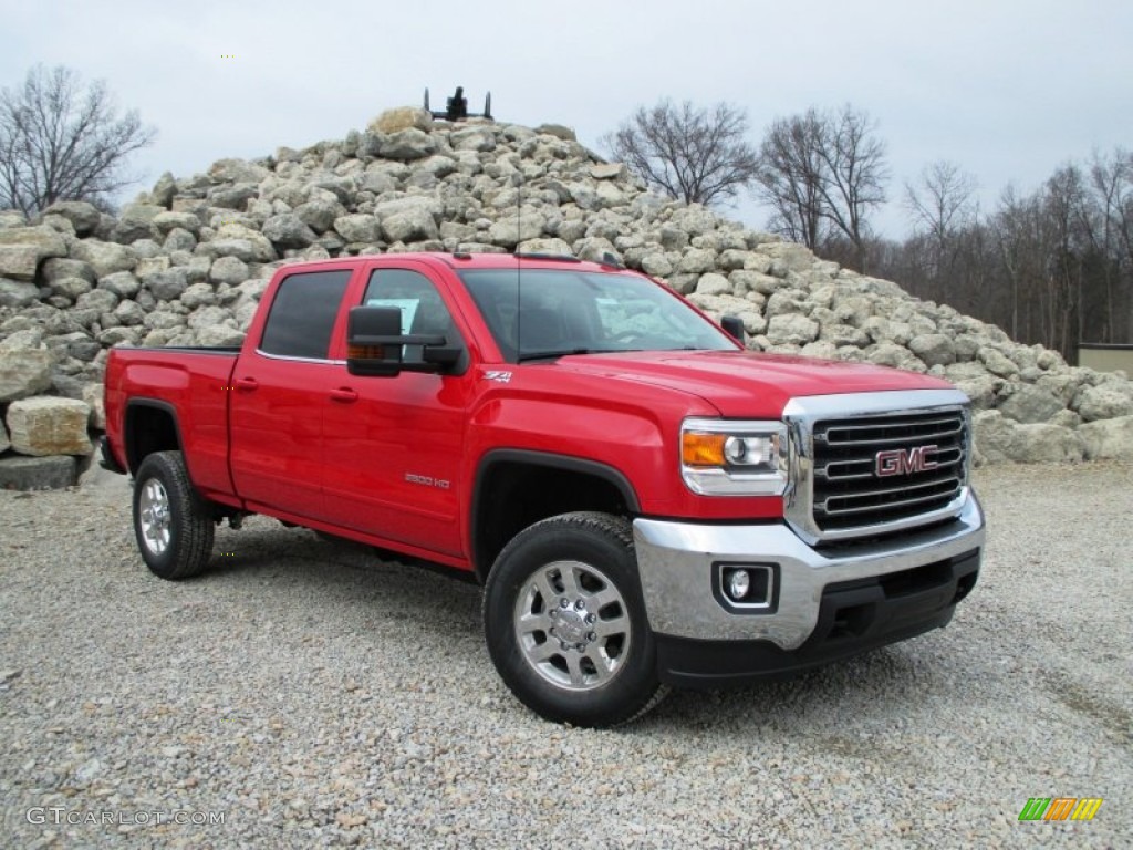 2015 Sierra 2500HD SLE Crew Cab 4x4 - Fire Red / Jet Black photo #1