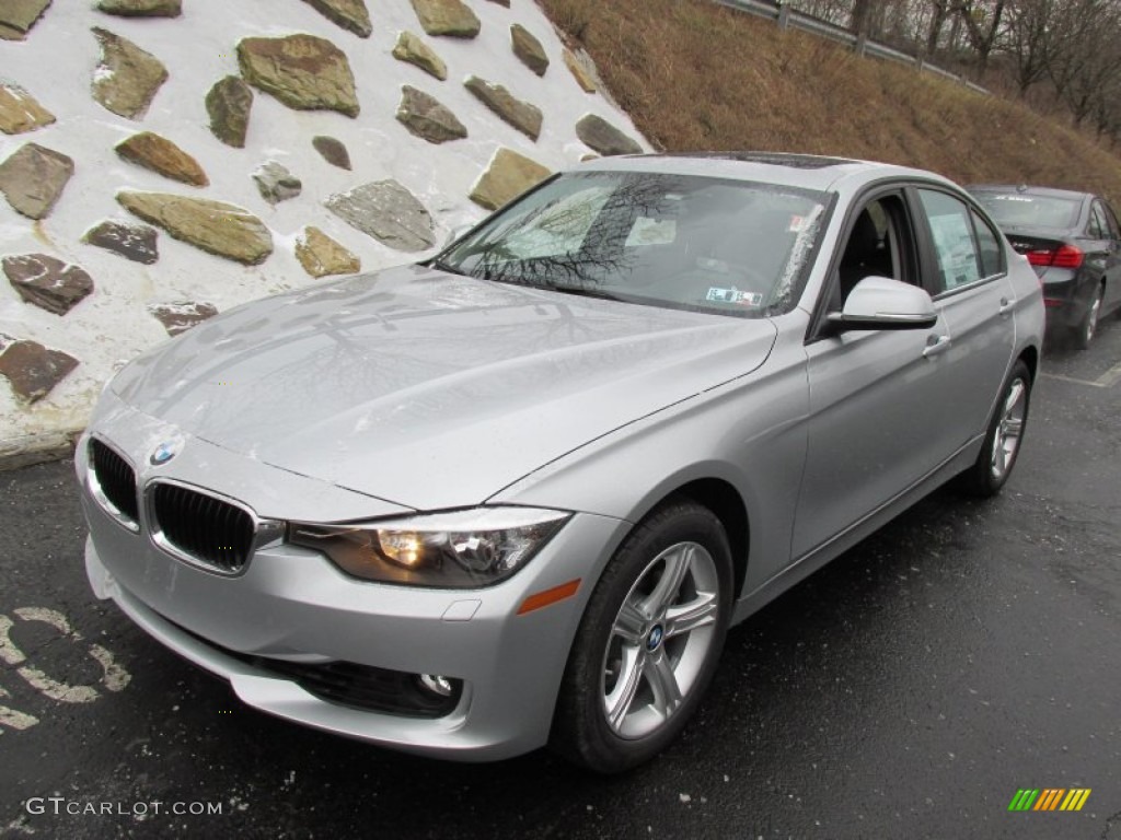 2015 3 Series 328i xDrive Sedan - Orion Silver Metallic / Black photo #9