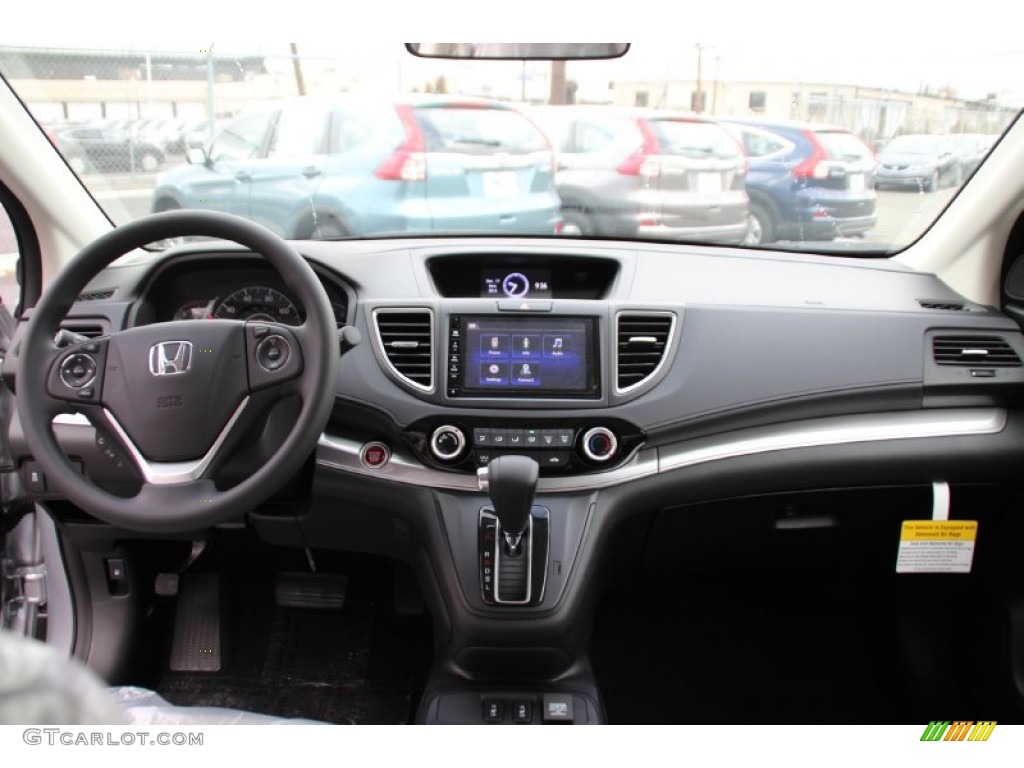 2015 Honda CR-V EX AWD Gray Dashboard Photo #100085599